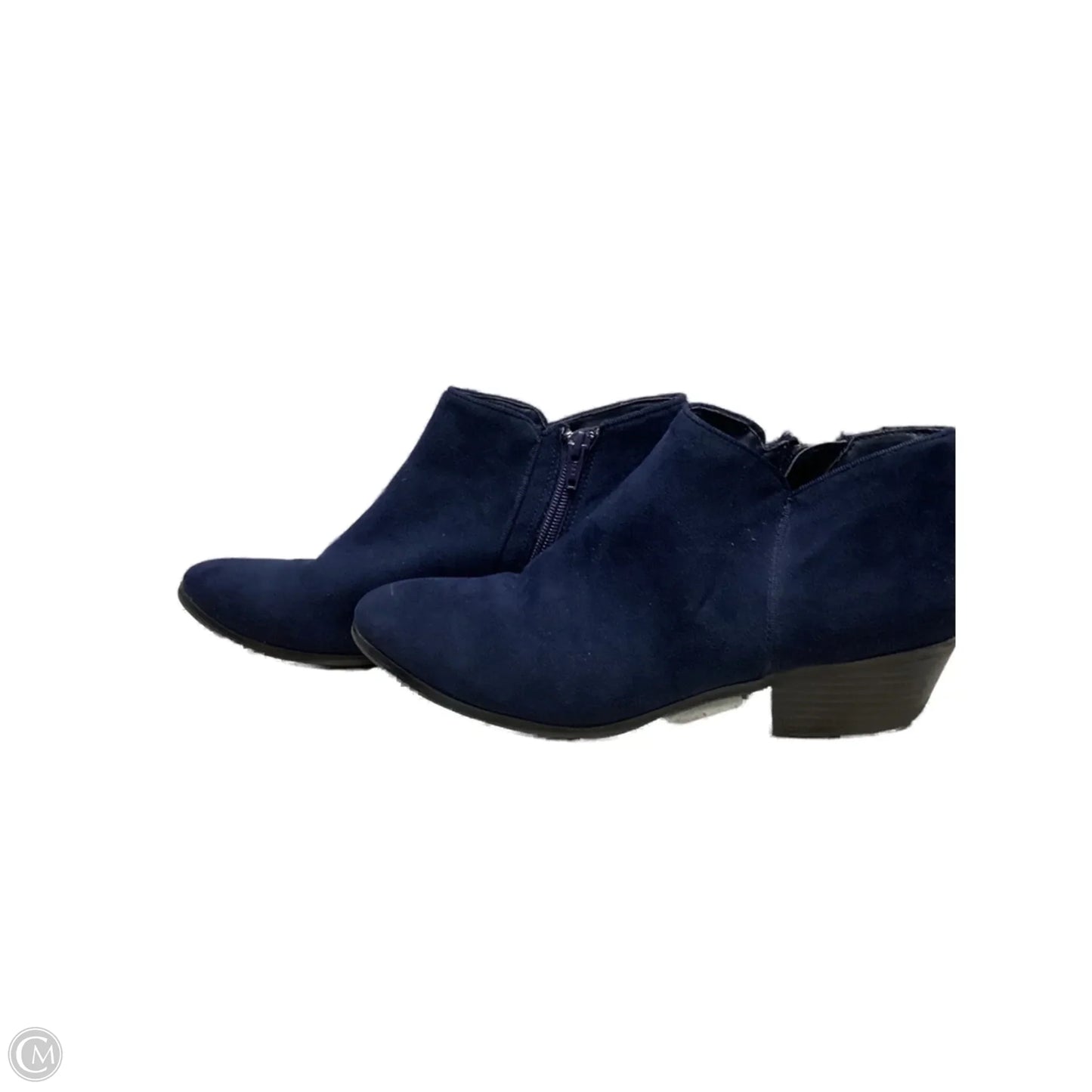 Boots Ankle Heels By Style And Co Collection Women In Navy, Size: 8.5