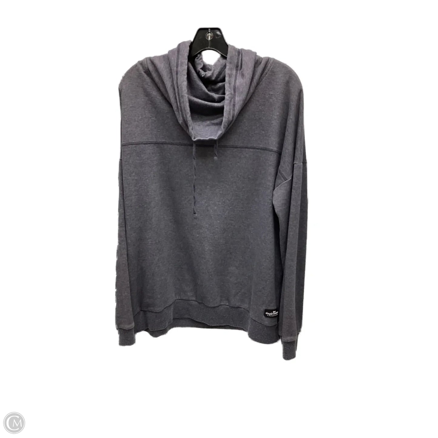 Sweatshirt Collar By Simply Southern In Grey, Size: Xl