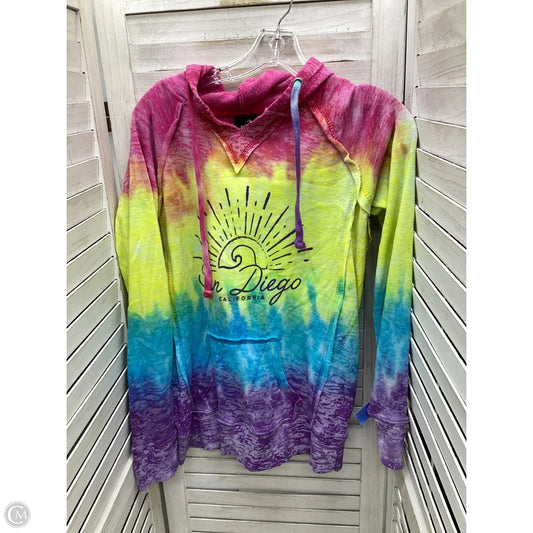 Sweatshirt Hoodie By Clothes Mentor In Tie Dye Print, Size: S