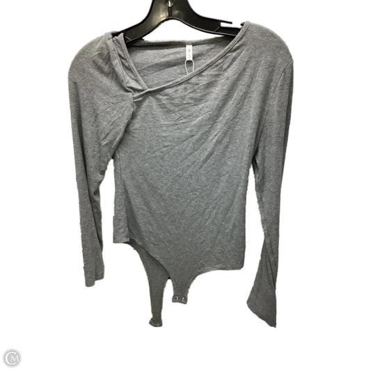 Bodysuit By Clothes Mentor In Grey, Size: M