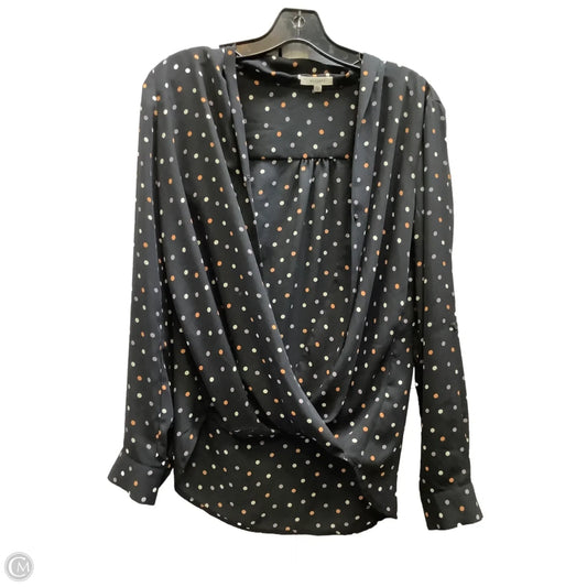 Top Long Sleeve By Pleione In Polkadot Pattern, Size: S