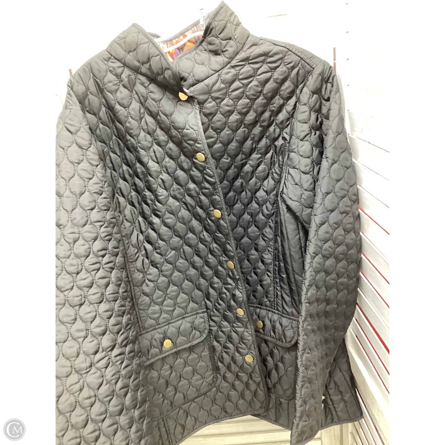 Jacket Puffer & Quilted By Cynthia Rowley In Black, Size: 2x
