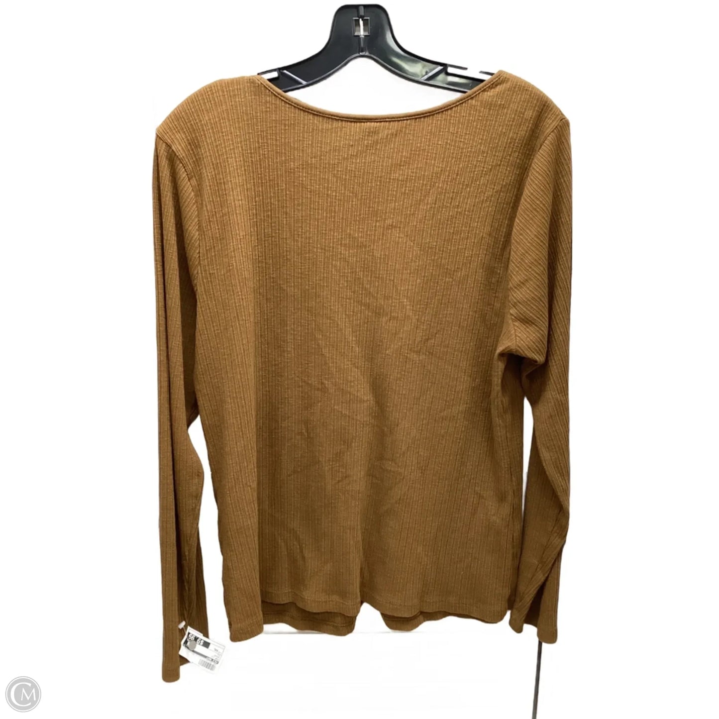Top Long Sleeve By Old Navy In Brown, Size: Xxl