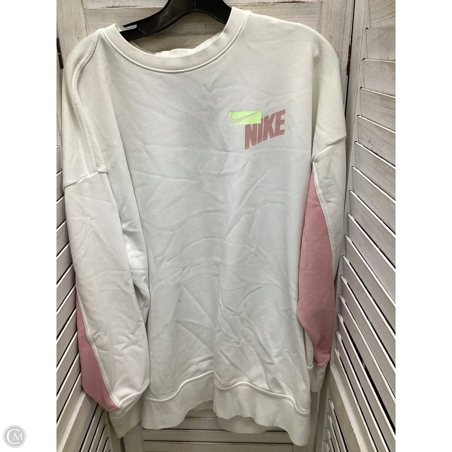 Sweater By Nike In White, Size: Xlp