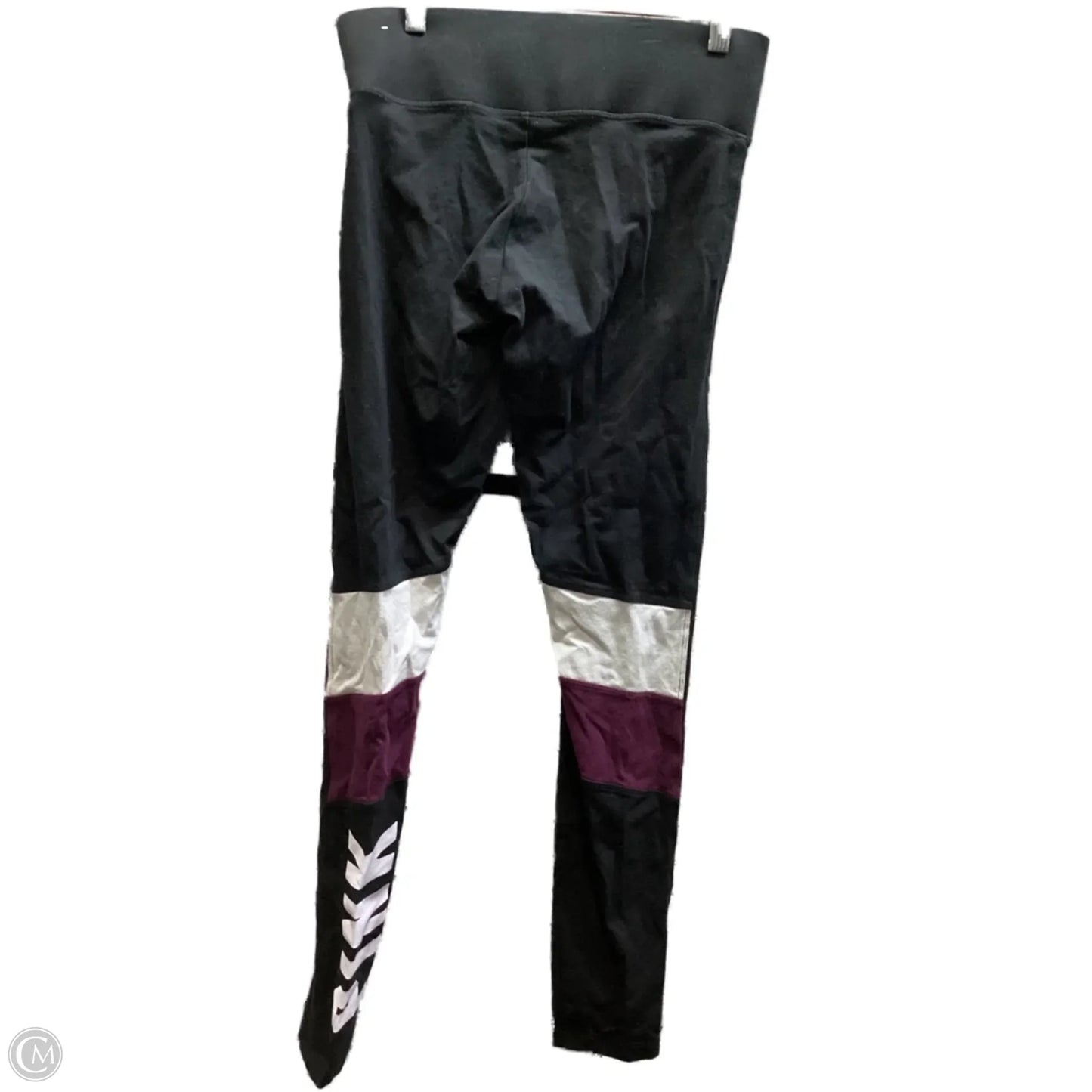Athletic Leggings By Pink In Black & Purple, Size: S