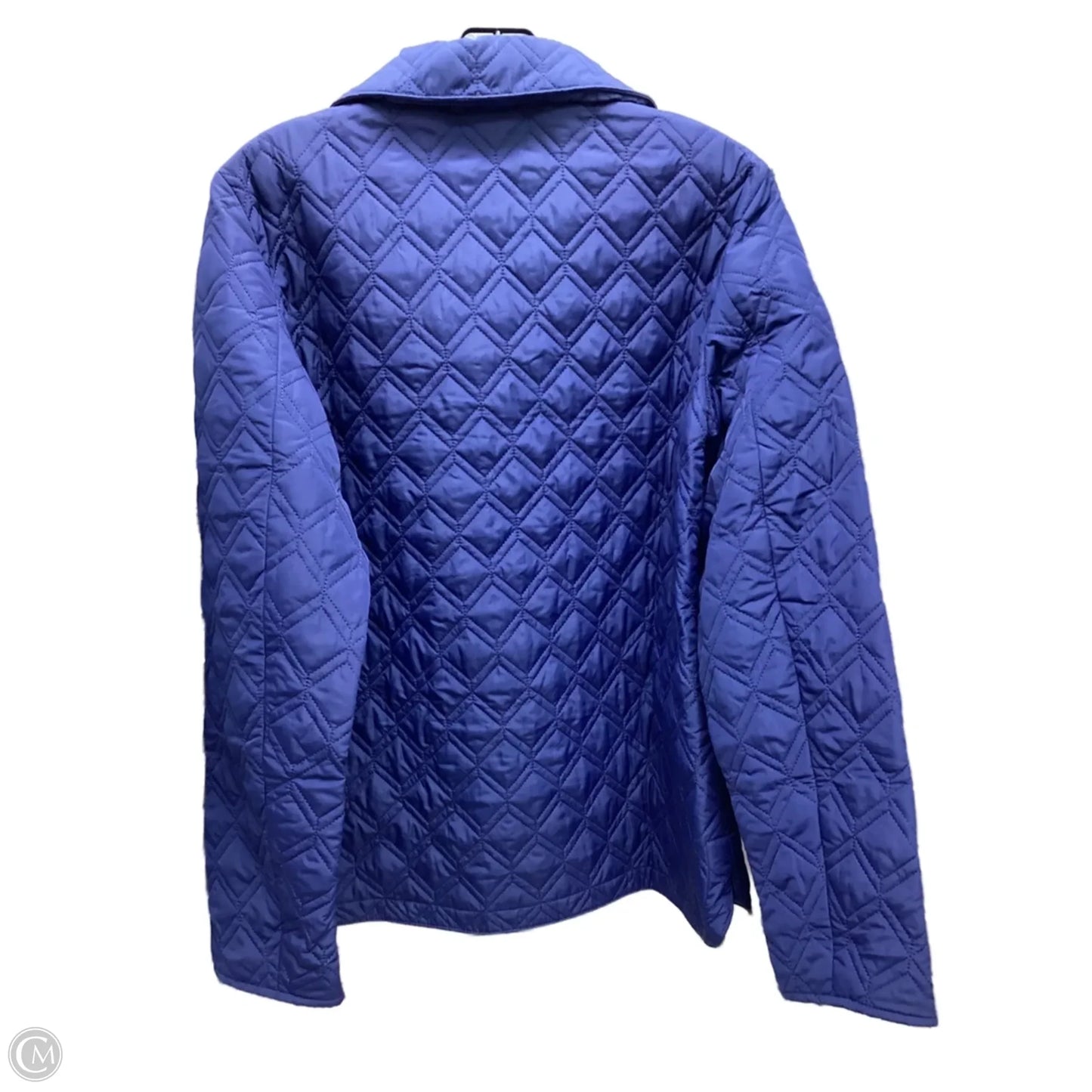Coat Puffer & Quilted By Lands End In Navy, Size: M