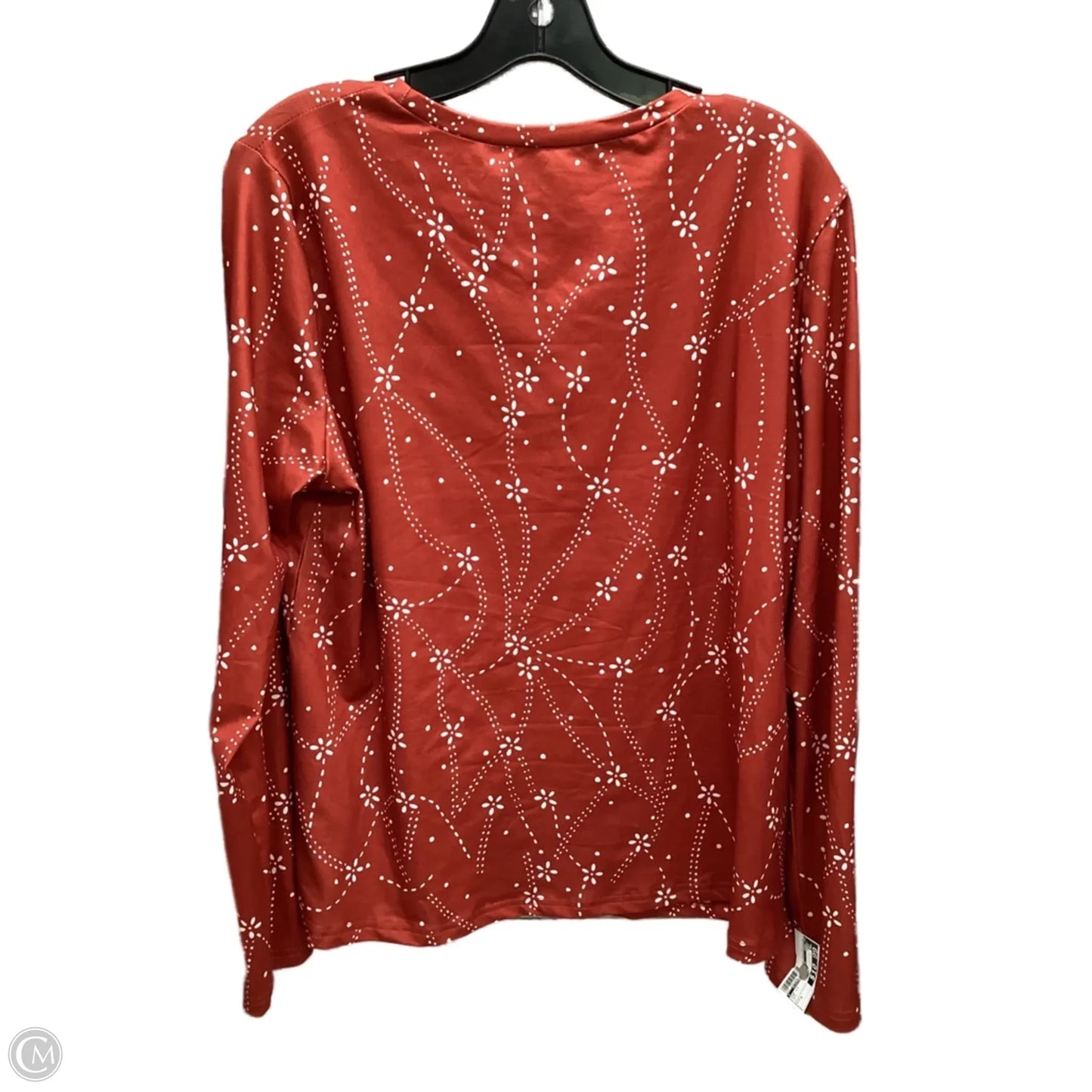 Top Long Sleeve By Clothes Mentor In Red, Size: XL