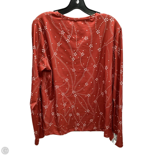 Top Long Sleeve By Clothes Mentor In Red, Size: XL
