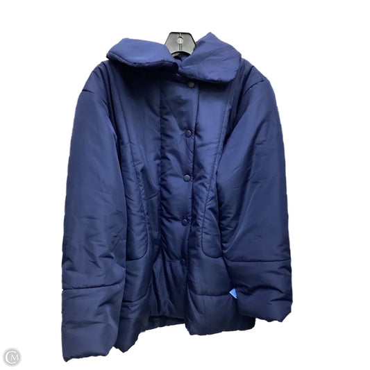 Coat Puffer & Quilted By Clothes Mentor In Navy, Size: S