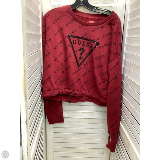 Sweater By Guess In Red, Size: Xl