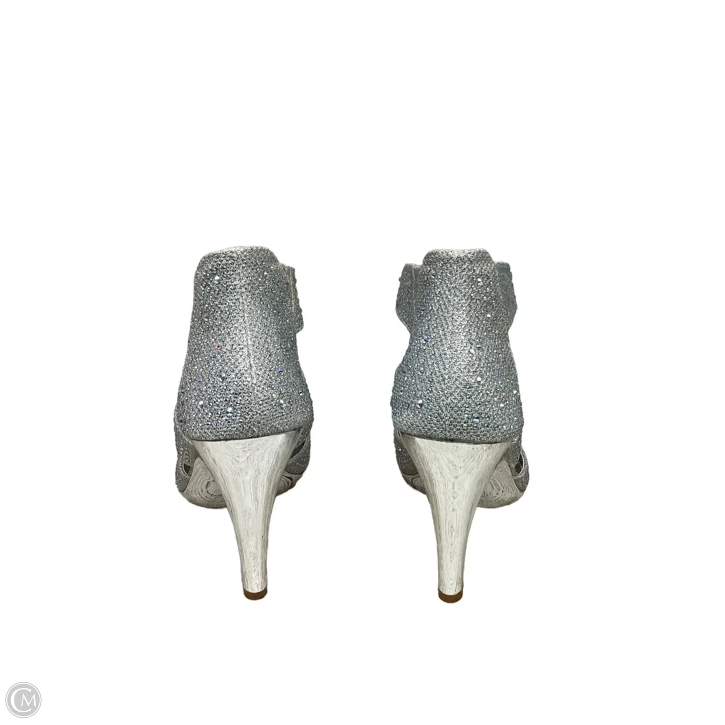 Shoes Heels Stiletto By Clothes Mentor In Silver, Size: 7.5