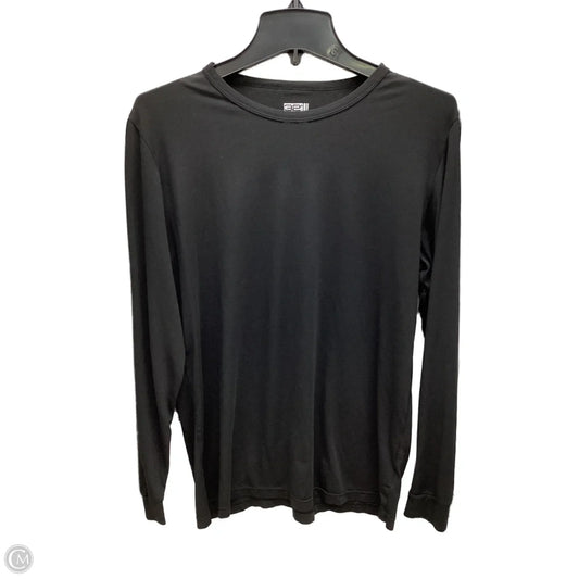 Top Long Sleeve By 32 Degrees In Black, Size: L