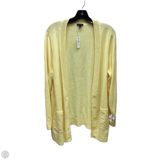 Cardigan By Talbots In Yellow, Size: 1x