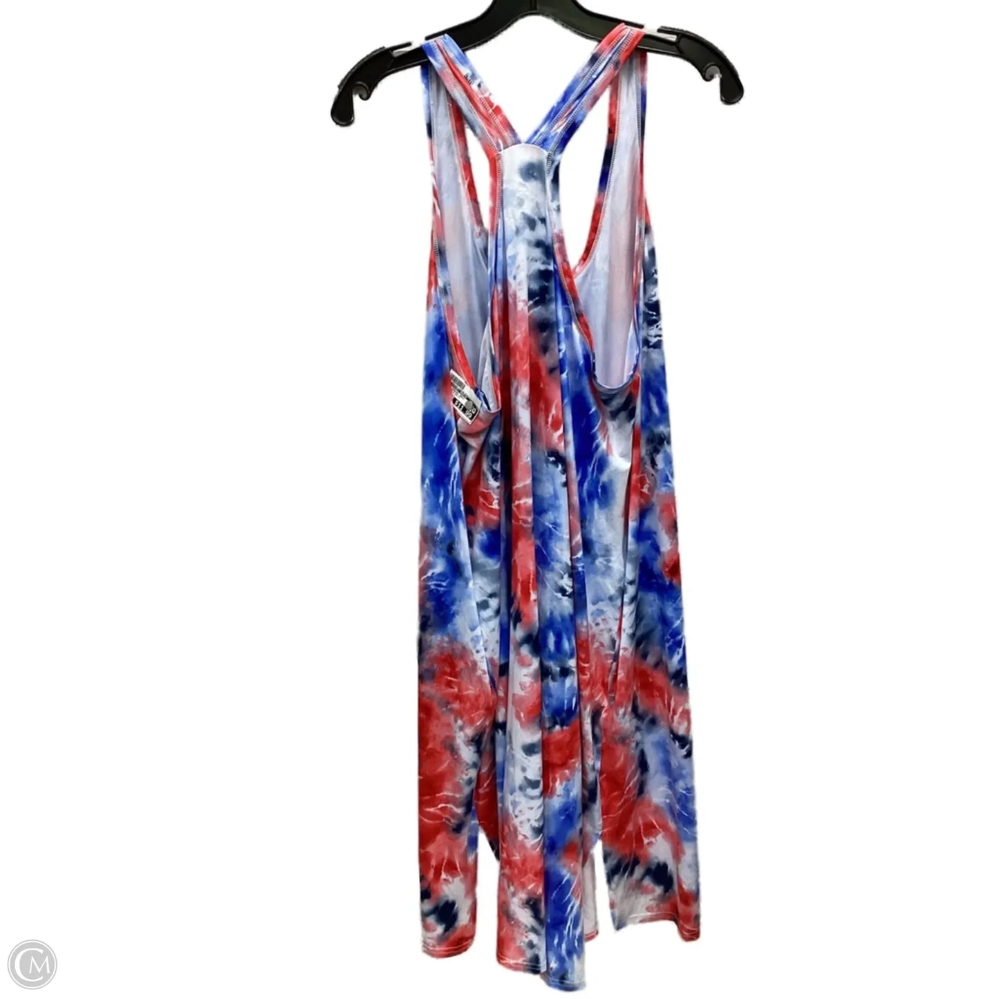 Dress Casual Maxi By Clothes Mentor In Blue Red & White, Size: 2x