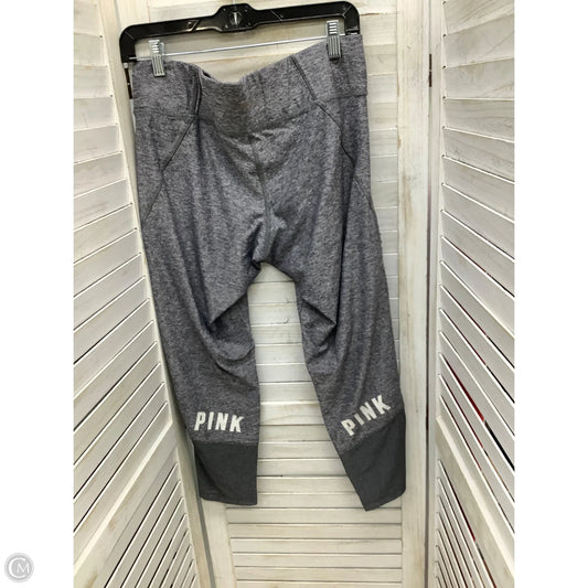 Athletic Leggings By Pink In Grey, Size: L
