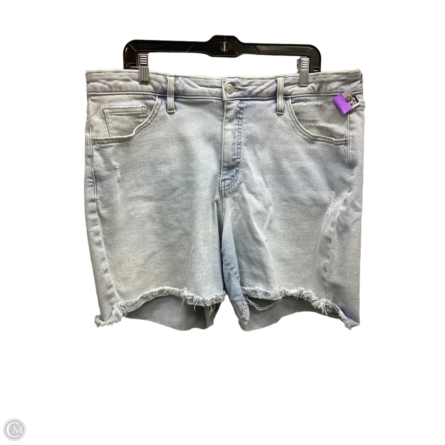 Shorts By Ava & Viv In Blue Denim, Size: 18