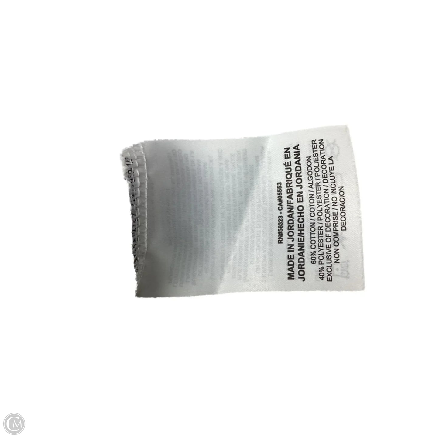 Top Short Sleeve Basic By Nike In Green & White, Size: M