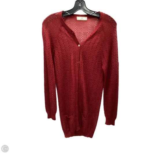 Cardigan By Clothes Mentor In Red, Size: L