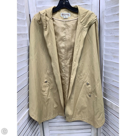Poncho Designer By Michael Kors In Tan, Size: M