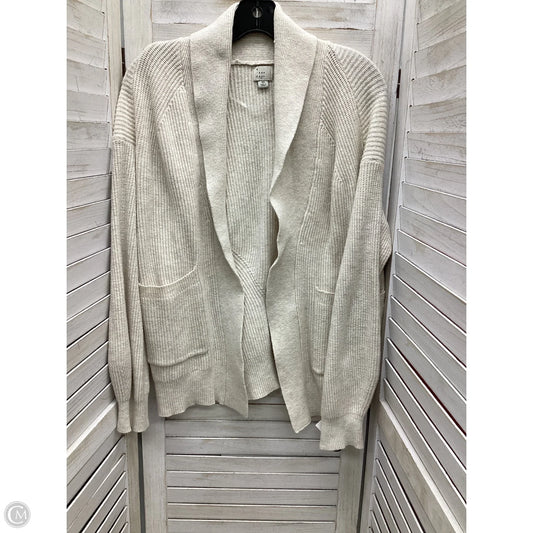 Sweater Cardigan By A New Day In Cream, Size: Xs