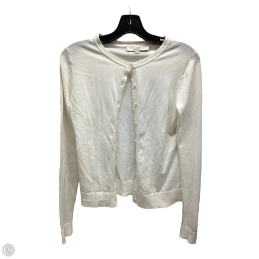 Cardigan By Loft In Ivory, Size: Xs