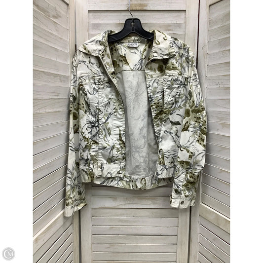 Jacket Other By Chicos In Multi-colored, Size: M