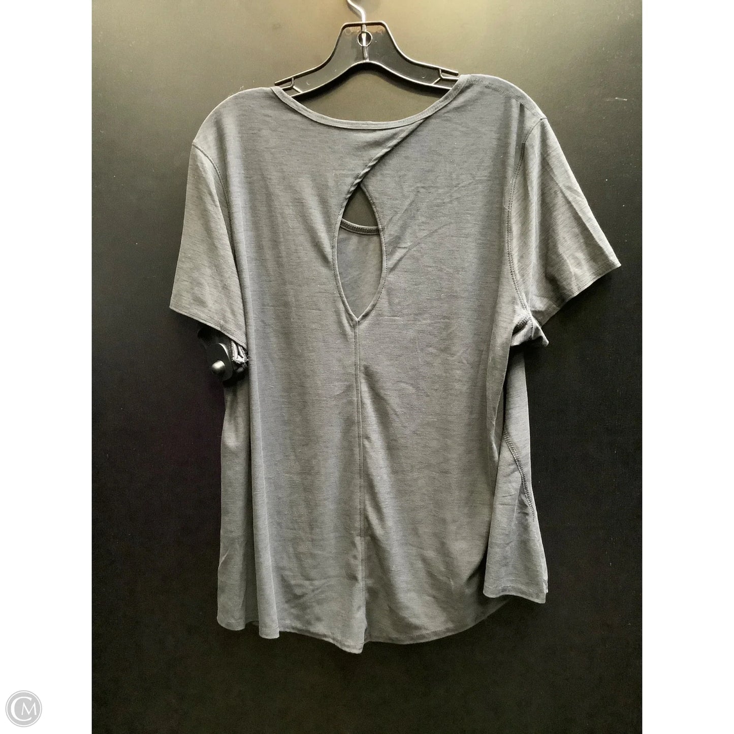 Athletic Top Short Sleeve By Old Navy In Grey, Size: Xxl