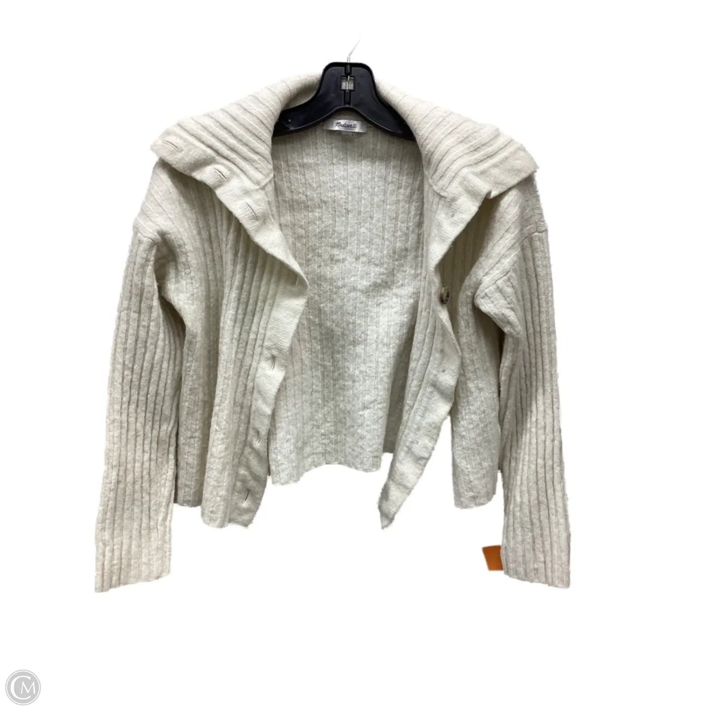 Sweater Cardigan By Madewell In Ivory, Size: L
