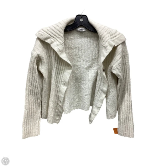 Sweater Cardigan By Madewell In Ivory, Size: L