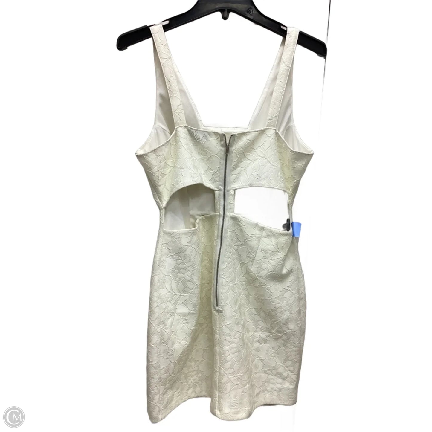 Dress Casual Midi By Topshop In Ivory, Size: 10