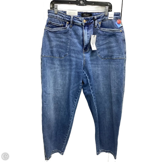 Jeans Wide Leg By Judy Blue In Blue Denim, Size: 16