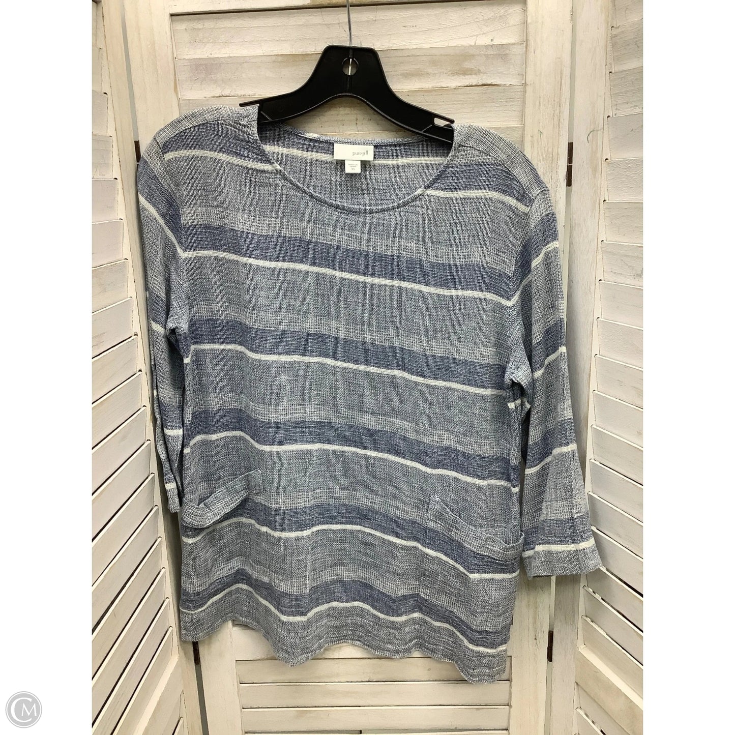 Top Long Sleeve By Pure Jill In Blue, Size: Xs