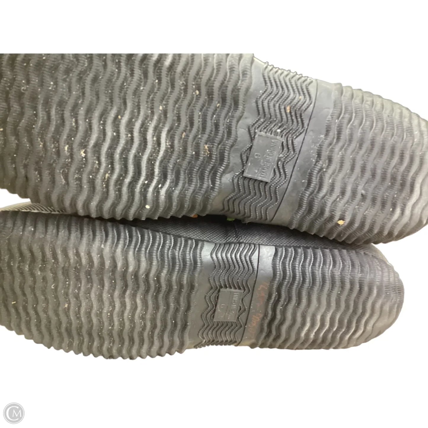Boots Rain By Clothes Mentor In Polkadot Pattern, Size: 9