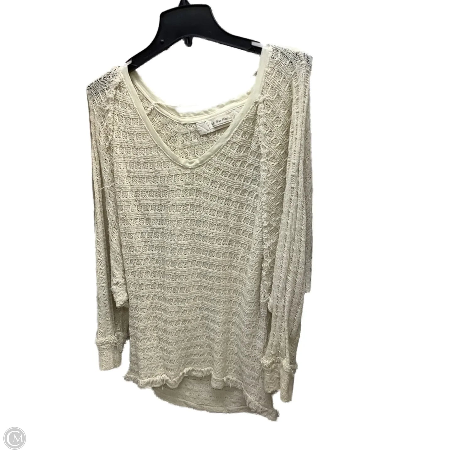 Top Long Sleeve By We The Free In Cream, Size: L