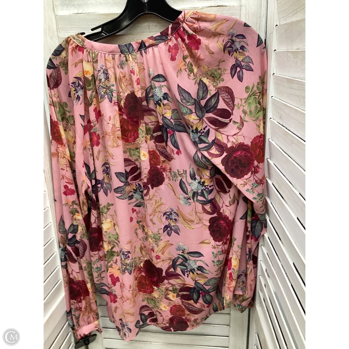 Top Long Sleeve By Torrid In Pink, Size: M