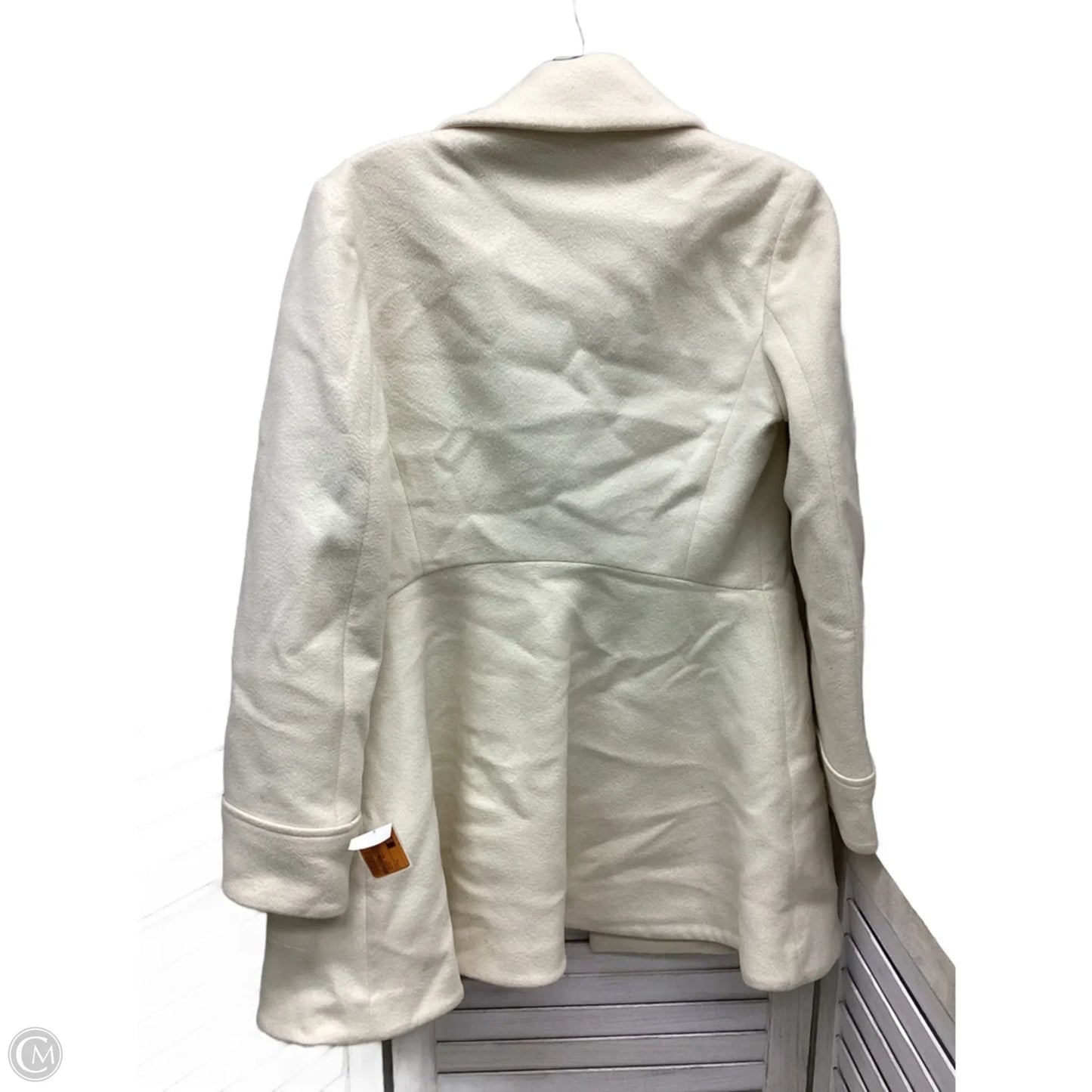 Jacket Designer By Giorgio Armani In Beige, Size: L