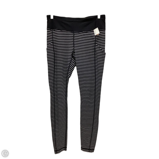 Athletic Leggings By Lululemon In Black & White, Size: 8