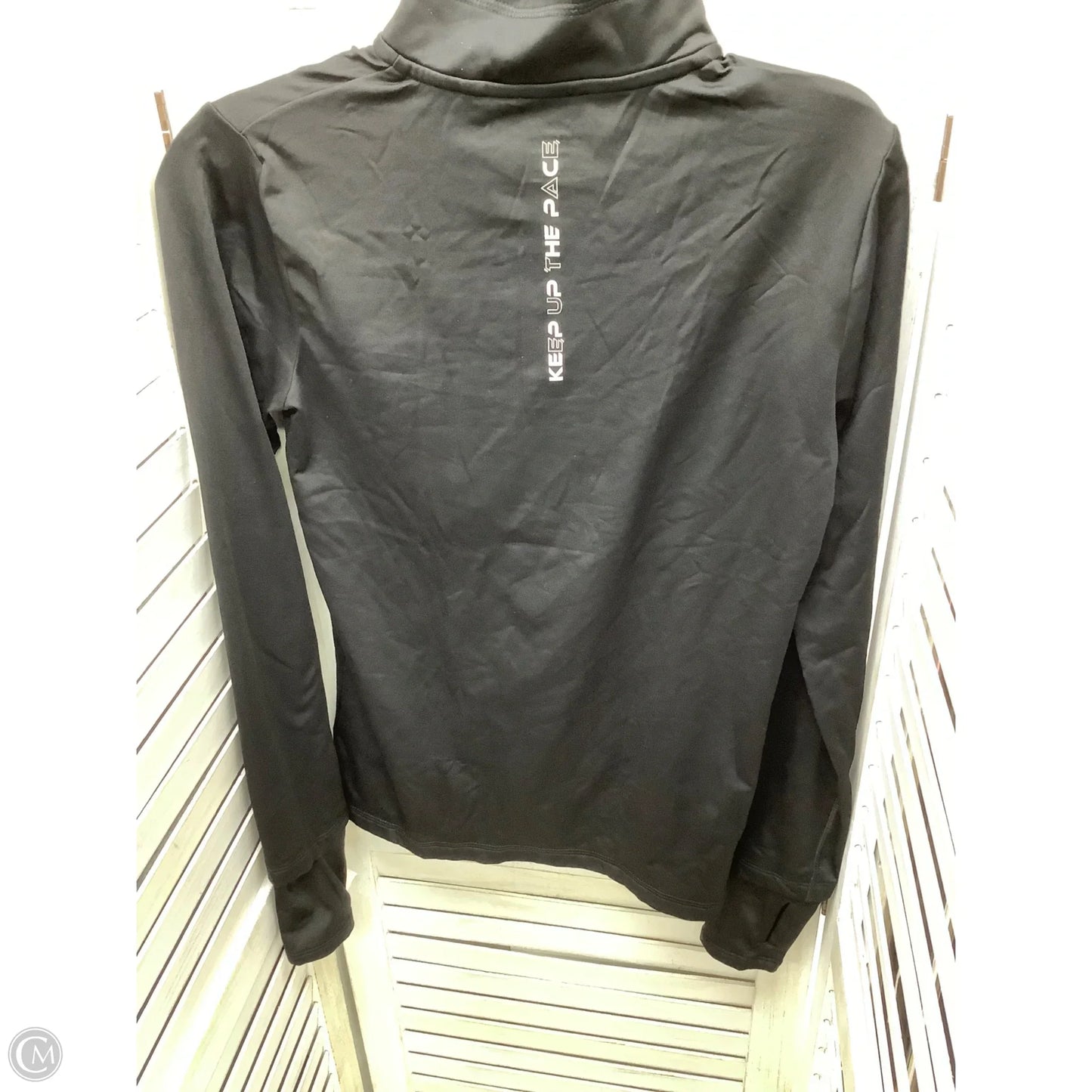 Athletic Jacket By Clothes Mentor In Black, Size: S