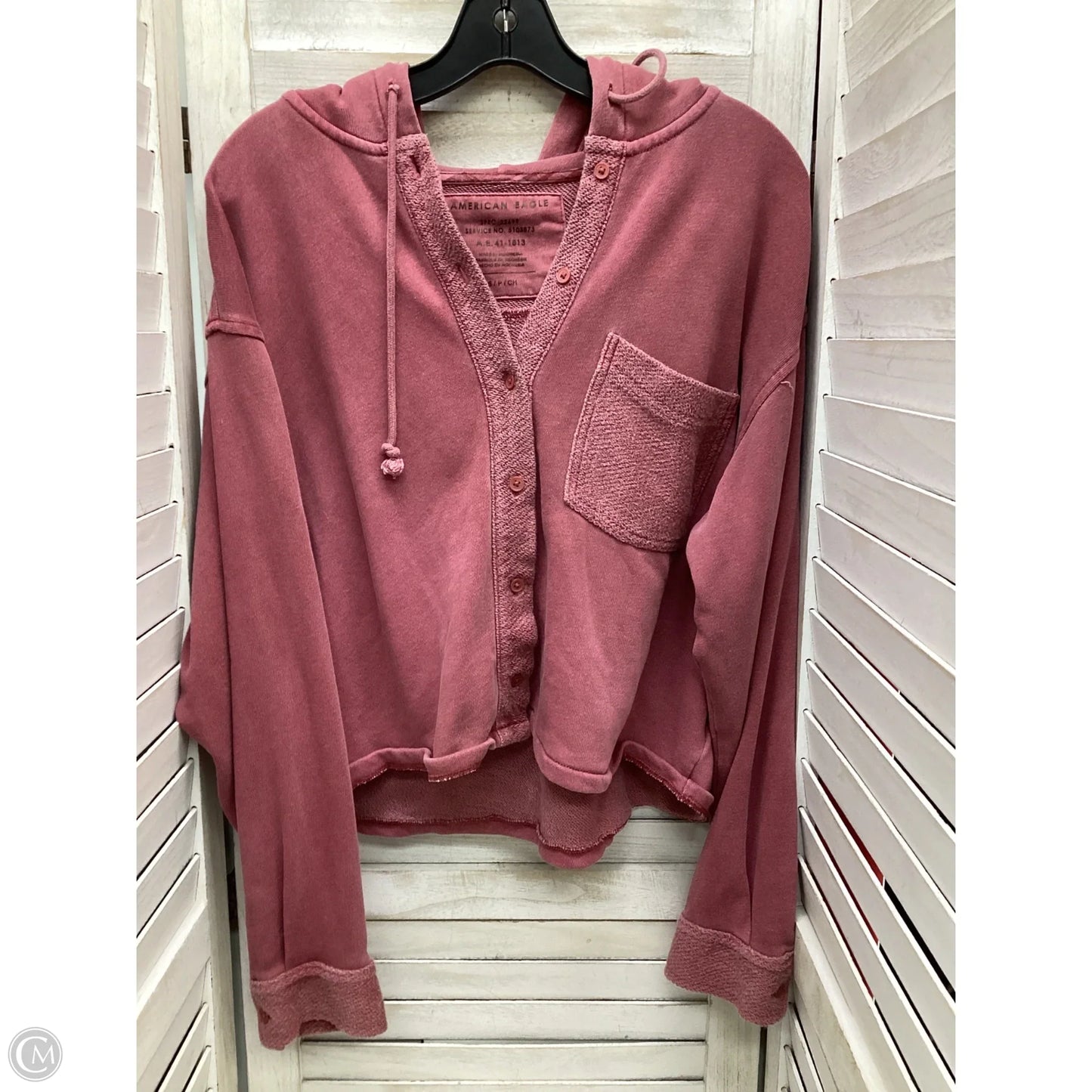 Sweater By American Eagle In Maroon, Size: S