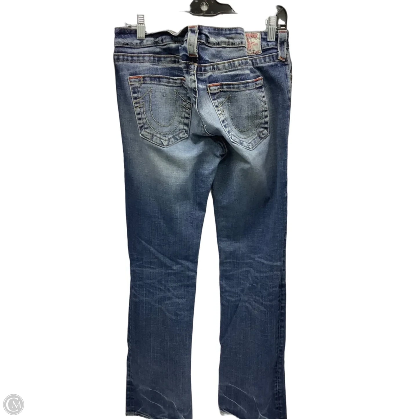 Jeans Wide Leg By True Religion In Blue Denim, Size: 10