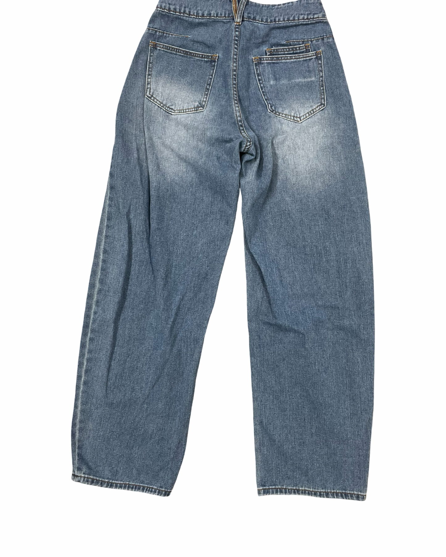 Jeans Straight By Shein In Blue Denim, Size:2