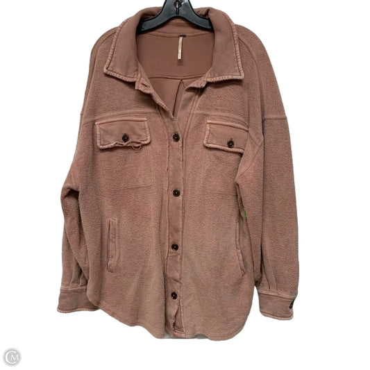Jacket Shirt By Free People In Pink, Size: M