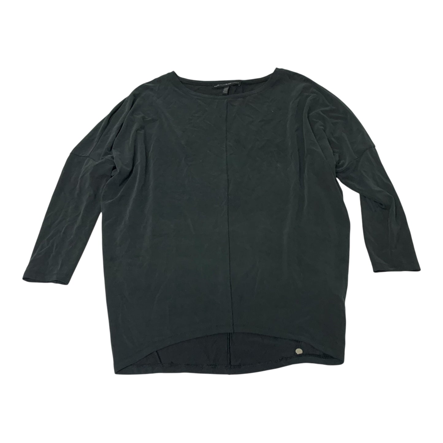 Top Long Sleeve Basic By White House Black Market In Grey, Size: Xxs