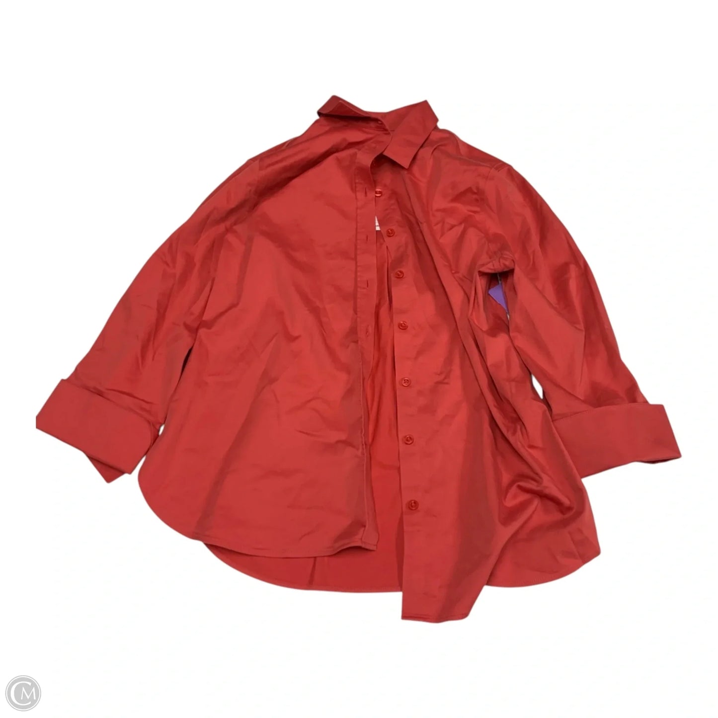 Top Long Sleeve By Chicos In Orange, Size: M