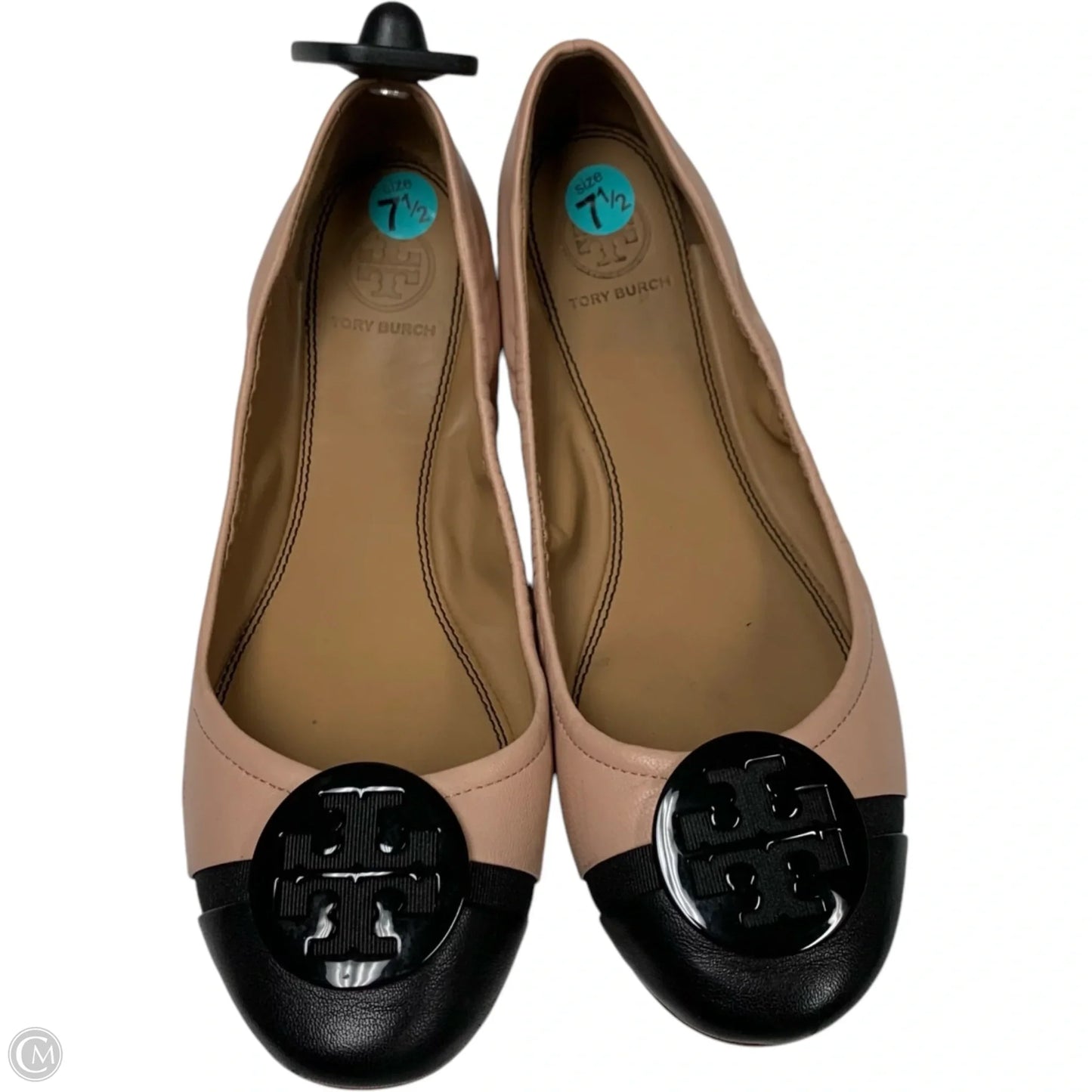 Shoes Designer By Tory Burch In Black & Pink, Size: 7.5