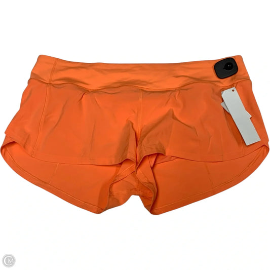 Athletic Shorts By Lululemon In Orange, Size: L