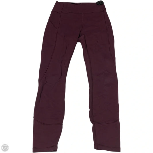 Athletic Leggings By Lululemon In Purple, Size: S