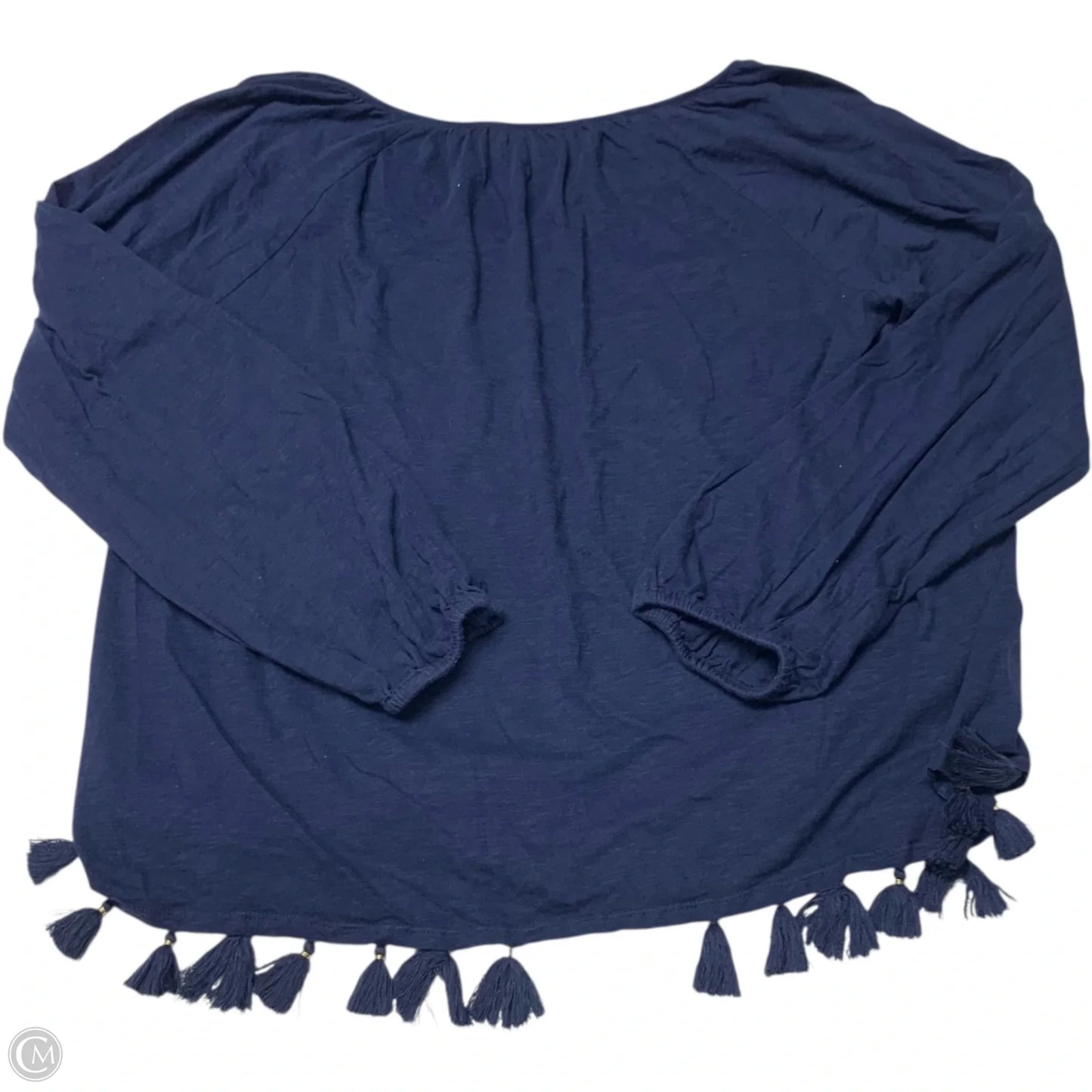 Top Long Sleeve Designer By Lilly Pulitzer In Navy, Size: Xl