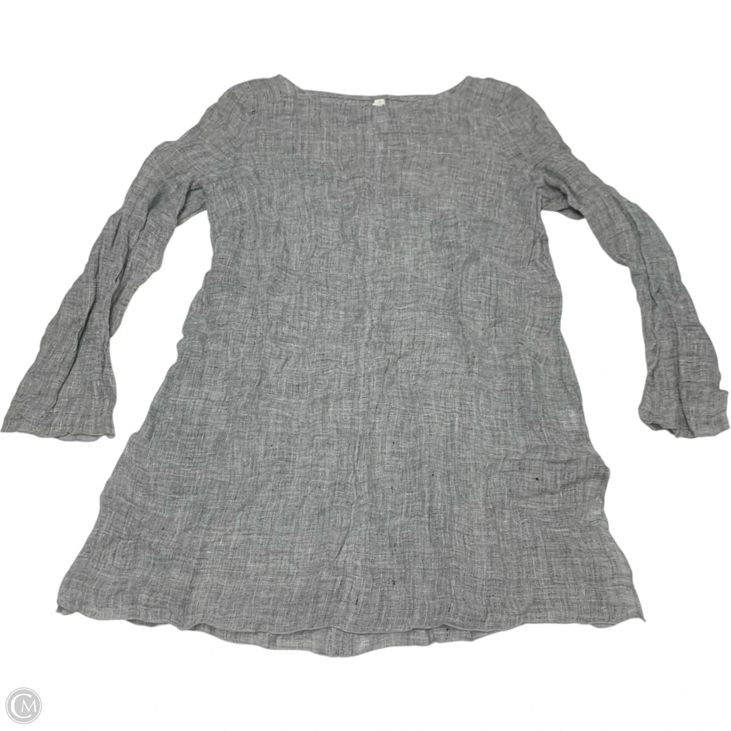 Tunic Long Sleeve By Cmb In Grey, Size: S