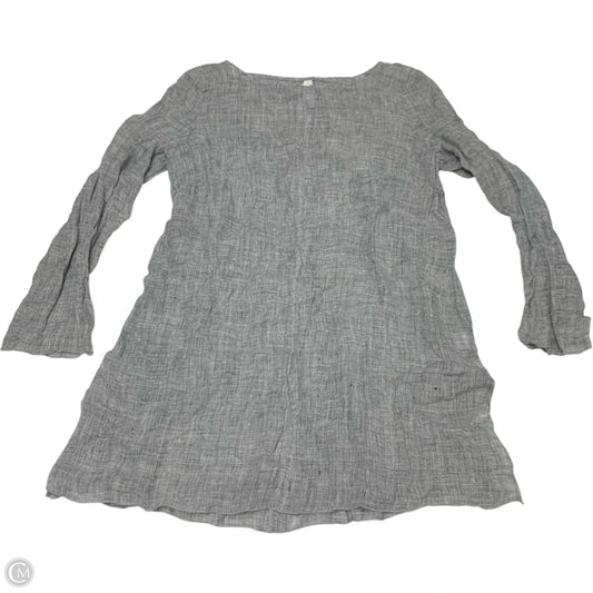 Tunic Long Sleeve By Cmb In Grey, Size: S
